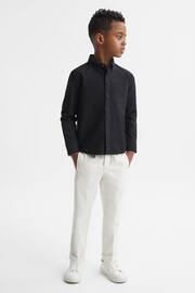 Reiss Black Greenwich Senior Slim Fit Button-Down Oxford Shirt - Image 3 of 6