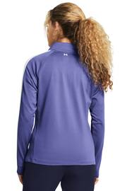 Under Armour Blue/White Storm Midlayer Full Zip Sweat Top - Image 2 of 6
