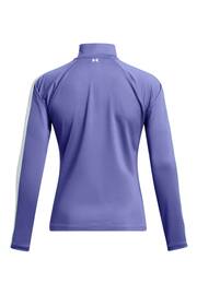 Under Armour Blue/White Storm Midlayer Full Zip Sweat Top - Image 5 of 6