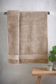 Natural Caramel Egyptian Cotton Towel - Image 4 of 6
