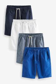 Blue Tones/White 4 Pack Pull-On Shorts (3-16yrs) - Image 1 of 3
