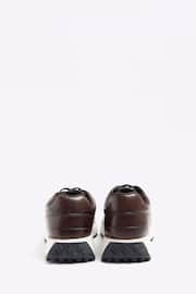 River Island Brown Polished Sneaker Trainers - Image 3 of 3