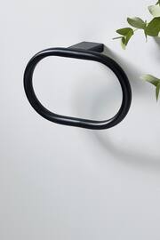 Black Oslo Towel Rail Ring - Image 3 of 5