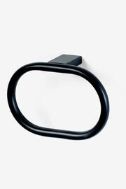 Black Oslo Towel Rail Ring - Image 4 of 5