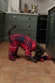 Red Check Matching Family Pet Christmas Cotton Pyjamas - Image 4 of 8