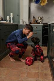 Red Check Matching Family Pet Christmas Cotton Pyjamas - Image 5 of 8