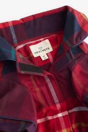 Red Check Matching Family Pet Christmas Cotton Pyjamas - Image 7 of 8