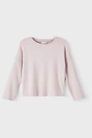 Name It Pink Long Sleeve Round Neck Jumper - Image 1 of 3