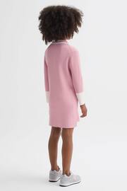 Reiss Pink Sammy Junior Knitted Polo Dress - Image 5 of 6