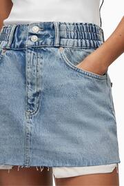 AllSaints Blue Hailey Mini Skirt - Image 5 of 7