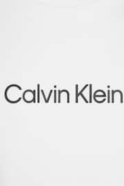 Calvin Klein White Slim Fit Logo Comfort T-Shirt - Image 6 of 6