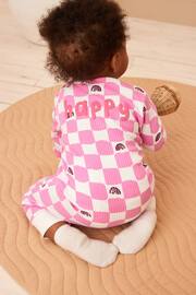 Pink Footless Baby Sleepsuits 3 Pack (0mths-3yrs) - Image 10 of 12