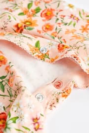 Peach Pink Baby Floral Sleepsuit 3 Pack (0mths-2yrs) - Image 9 of 14