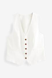 White Tailored Waistcoat - Image 5 of 6