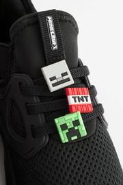 Black/Green Minecraft Elastic Lace Trainers - Image 6 of 6