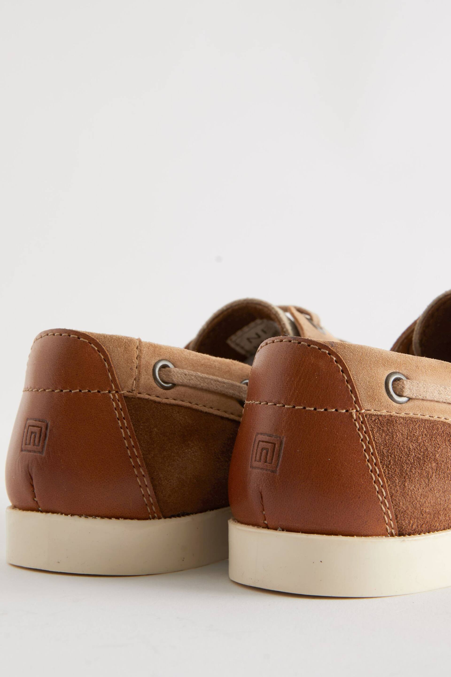 Neutral Leather Boat Shoes - Image 5 of 5