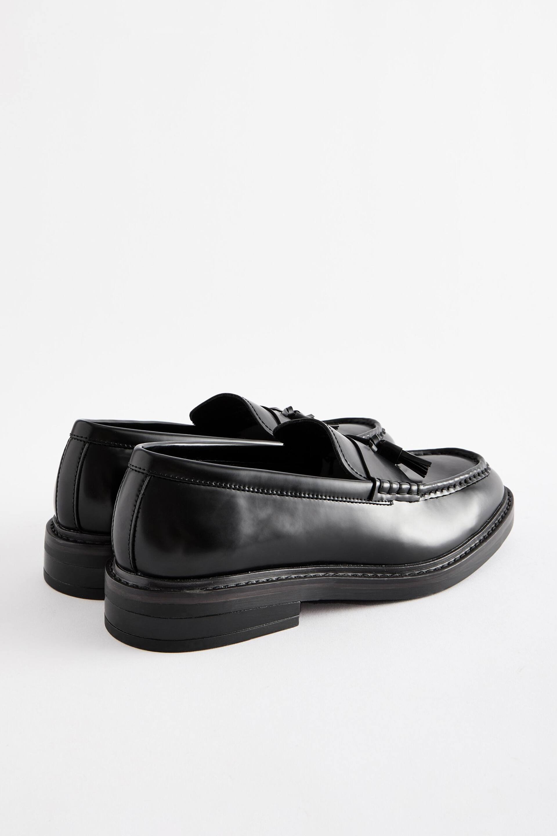 Black Chunky Tassel Loafers - Image 2 of 6