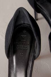 Black Signature Leather Corsage Point Toe Heeled Shoes - Image 5 of 6