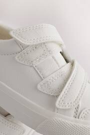 White Standard Fit (F) Two Strap Touch Fastening Trainers - Image 6 of 7