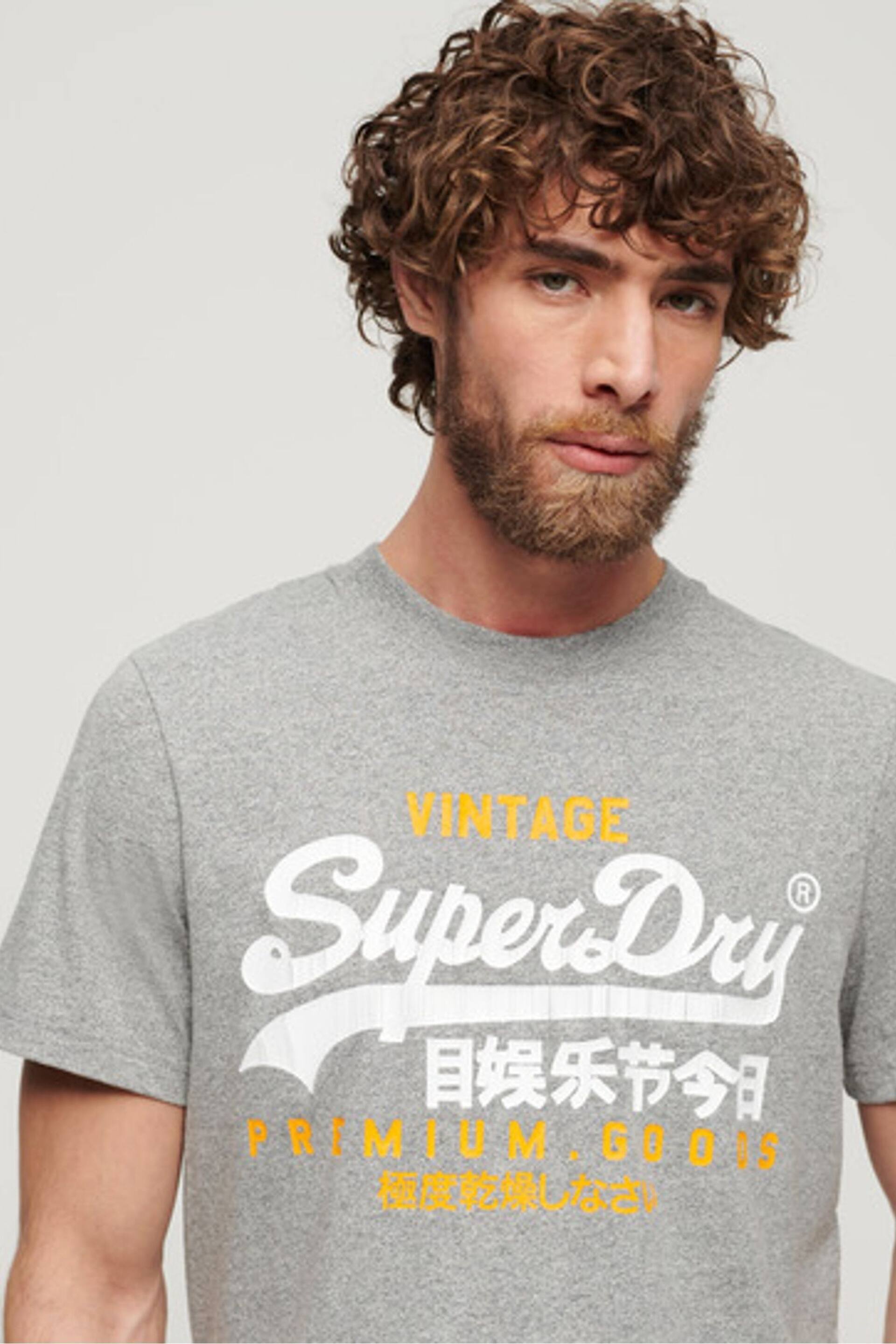 Superdry Grey Vl Duo T-Shirt - Image 4 of 7