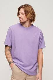 Superdry Purple Vintage Washed T-Shirt - Image 1 of 5