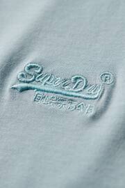 Superdry Light Blue Essential Logo Embriodery T-Shirt - Image 5 of 6