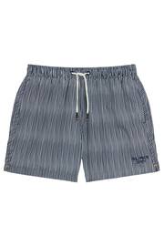 Superdry Blue Printed 15” Swim Shorts - Image 4 of 6