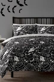 Copenhagen Home Black Death Doodle Duvet Cover & Pillowcase Set - Image 1 of 3