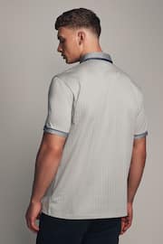Grey Smart Collar Polo Shirt - Image 5 of 10