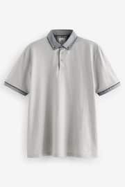 Grey Smart Collar Polo Shirt - Image 8 of 10