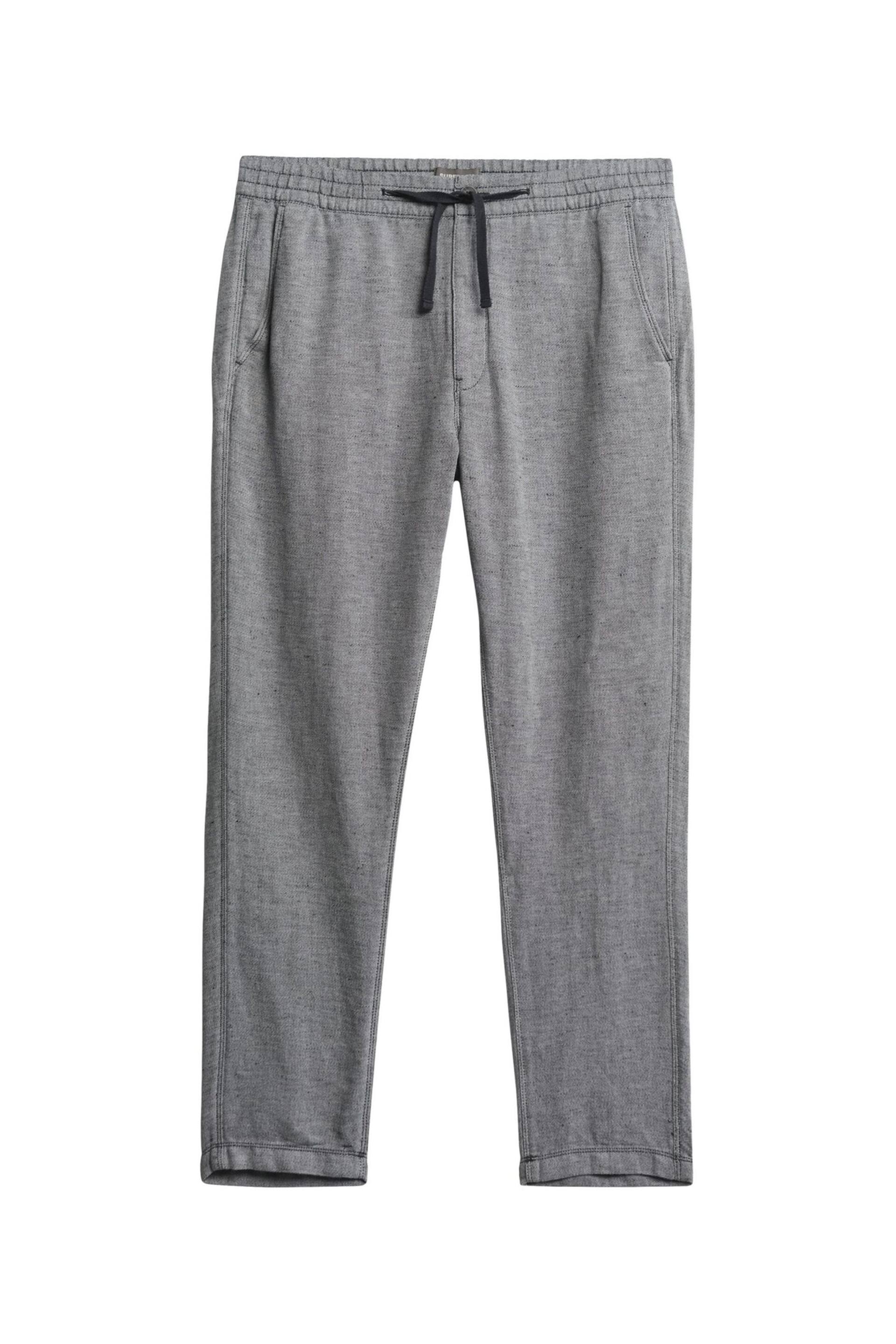 Superdry Grey Drawstring Linen Trousers - Image 5 of 5