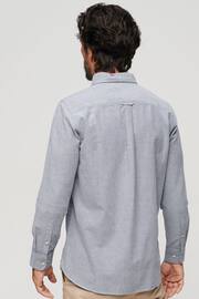 Superdry Blue Cotton Long Sleeved Oxford Shirt - Image 2 of 6