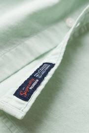 Superdry Light Green Cotton Long Sleeved Oxford Shirt - Image 5 of 5