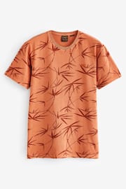 Superdry Orange Vintage Overdye Printed T-Shirt - Image 4 of 4
