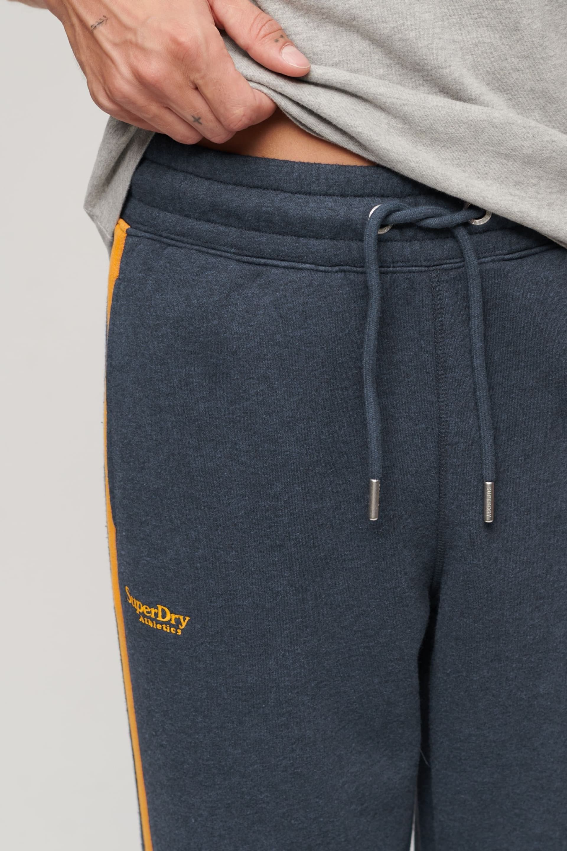 Superdry Blue Essential Straight Joggers - Image 4 of 7