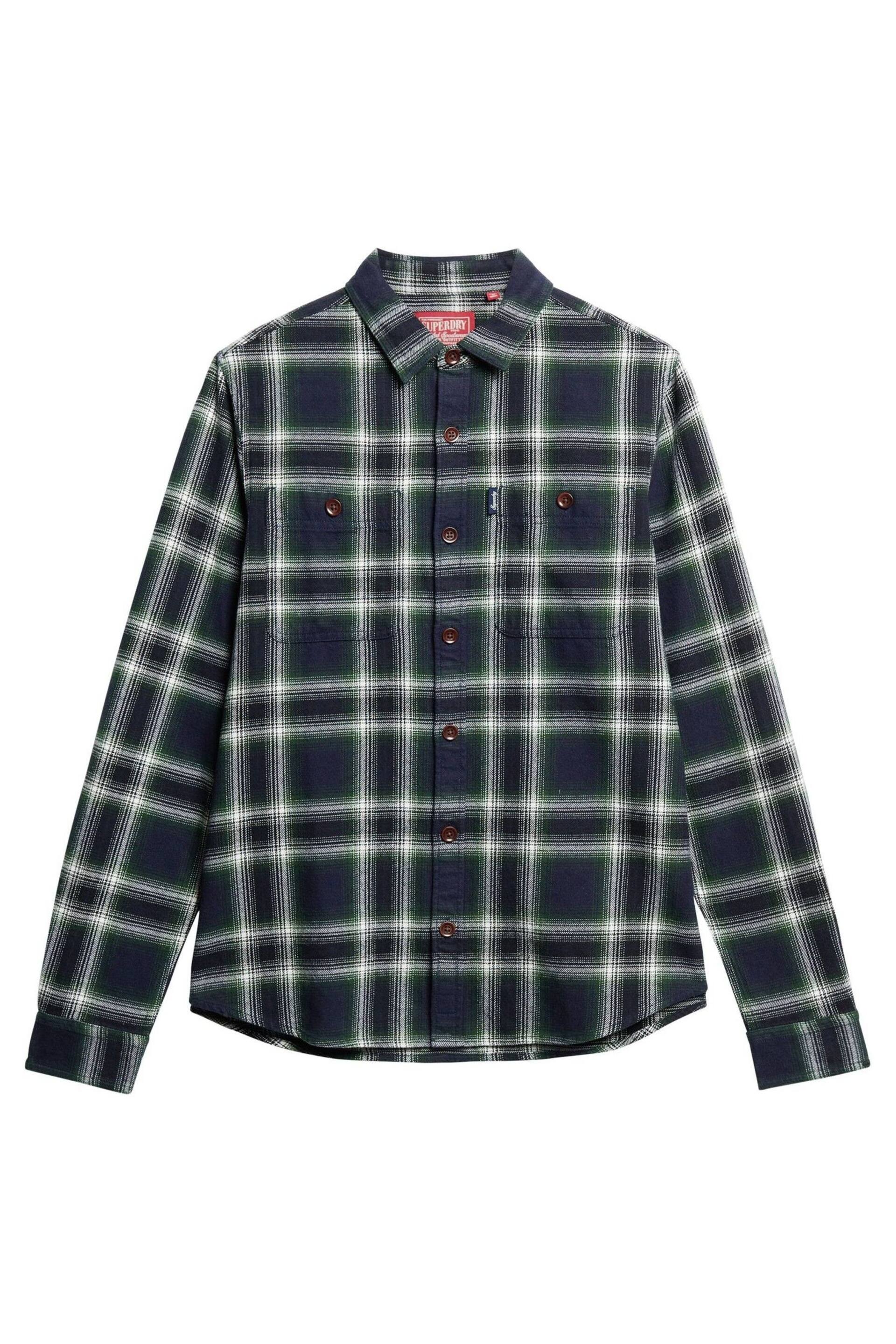 Superdry Blue Vintage Check Shirt - Image 4 of 6