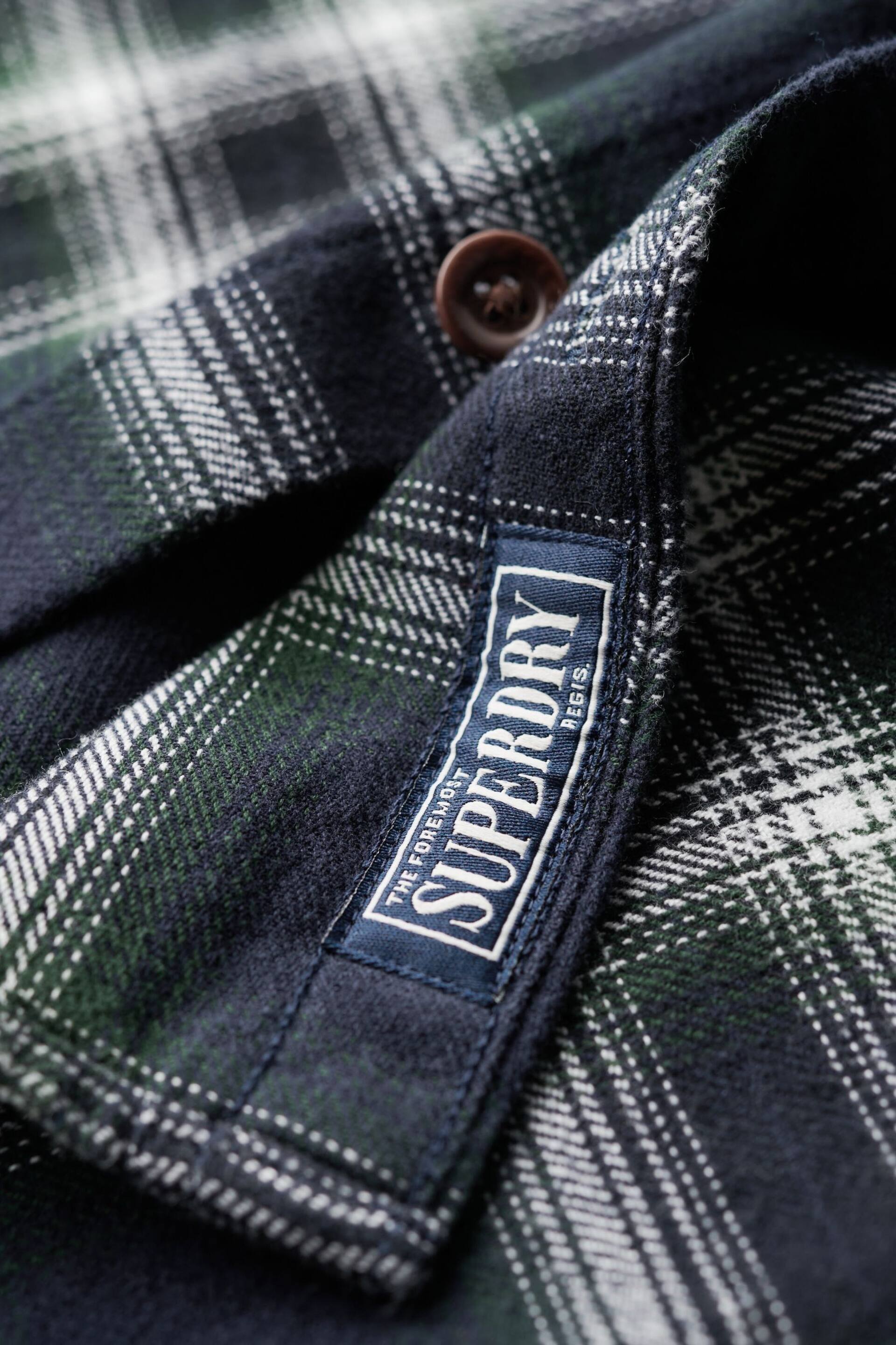 Superdry Blue Vintage Check Shirt - Image 5 of 6