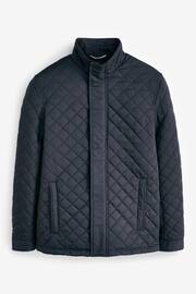 Ted Baker Blue Finnich Diamond Quilt Funnel Jacket - Image 5 of 7