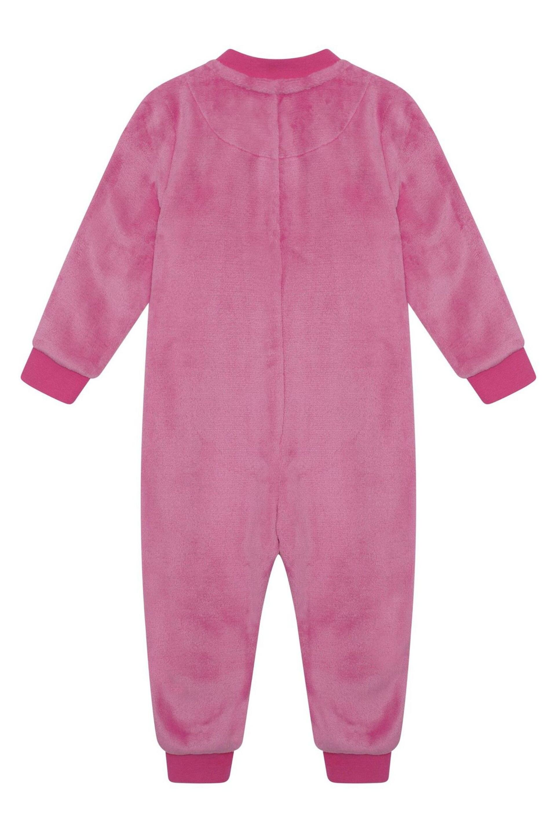 Brand Threads Pink Peppa Pig Girls Fleece Onesie - Image 2 of 4