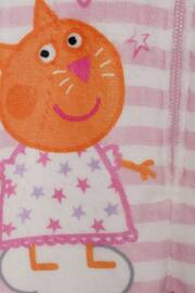 Brand Threads Pink Peppa Pig Girls Fleece Onesie - Image 4 of 4