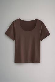 The Set Black/Brown/Neutral/Nude/White 5 Pack Slouch Short Sleeve T-Shirt - Image 9 of 13