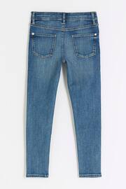 River Island Blue Girls Mid Wash Molly Jeans - Image 2 of 4