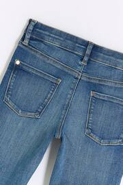 River Island Blue Girls Mid Wash Molly Jeans - Image 3 of 4