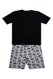 Brand Threads Black Star Wars Mandalorian Mens Short Pyjama Set - Image 6 of 9