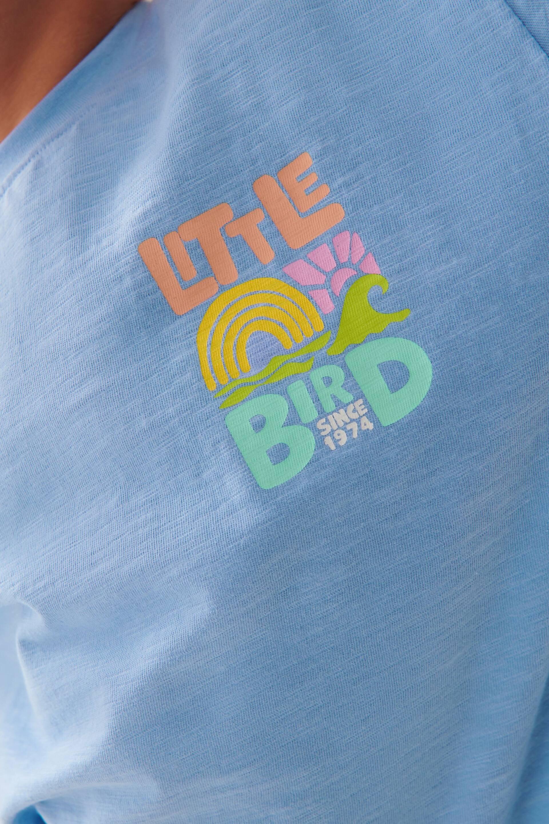 Little Bird by Jools Oliver Lilac Purple Short Sleeve Colourful Relaxed Fit T-Shirt - Image 2 of 3