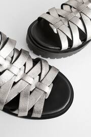 Pewter Forever Comfort® Chunky Strappy Sandals - Image 8 of 8