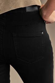 ONLY Black High Waisted Stretch Flare Royal Jeans - Image 5 of 6