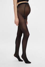 Mamalicious Black Maternity High Waisted Tights 2 Pack - Image 4 of 6