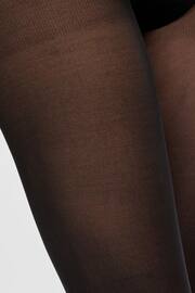 Mamalicious Black Maternity High Waisted Tights 2 Pack - Image 5 of 6