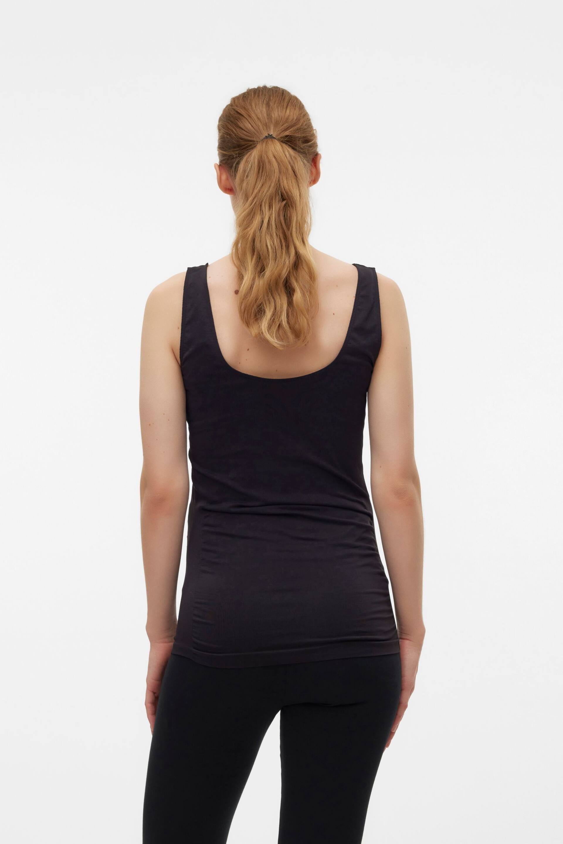 Mamalicious Black Maternity Stretch Support Vest - Image 2 of 7